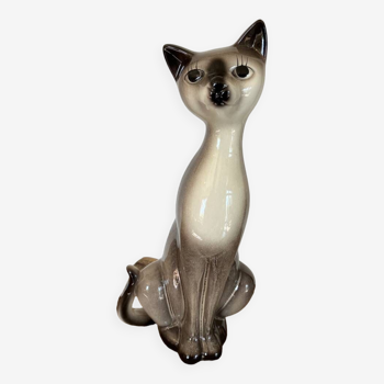 Ceramic cat statuette