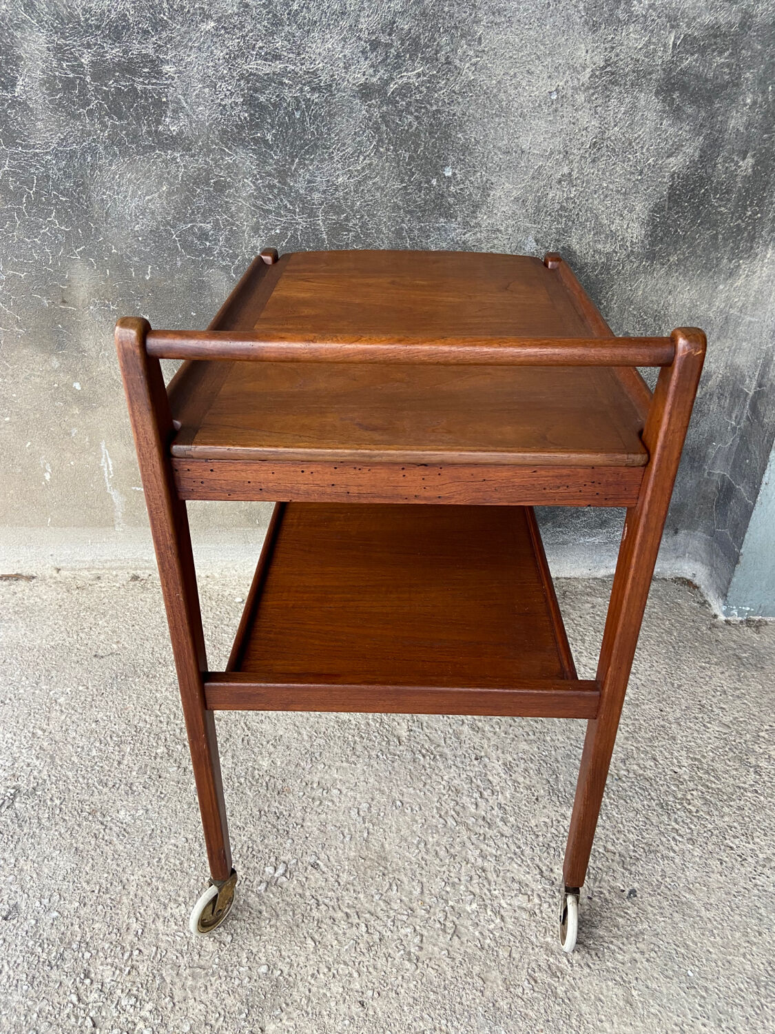 Teak kitchen trolley
