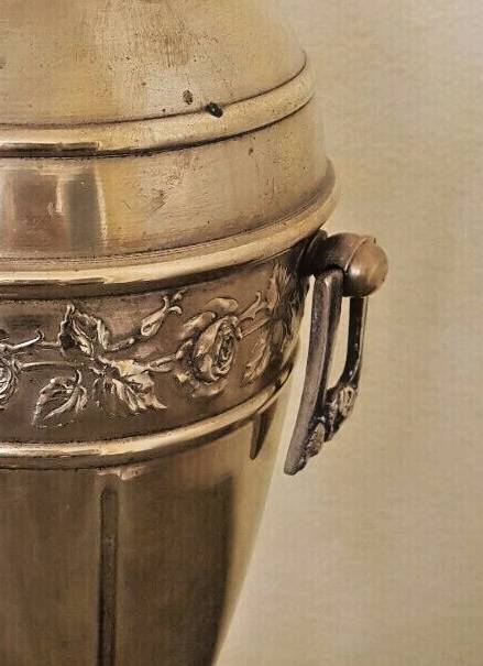 Pair of large art deco bronze vases - 33 cm - circa 1925