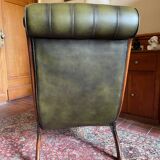 Vintage leather chesterfield armchair
