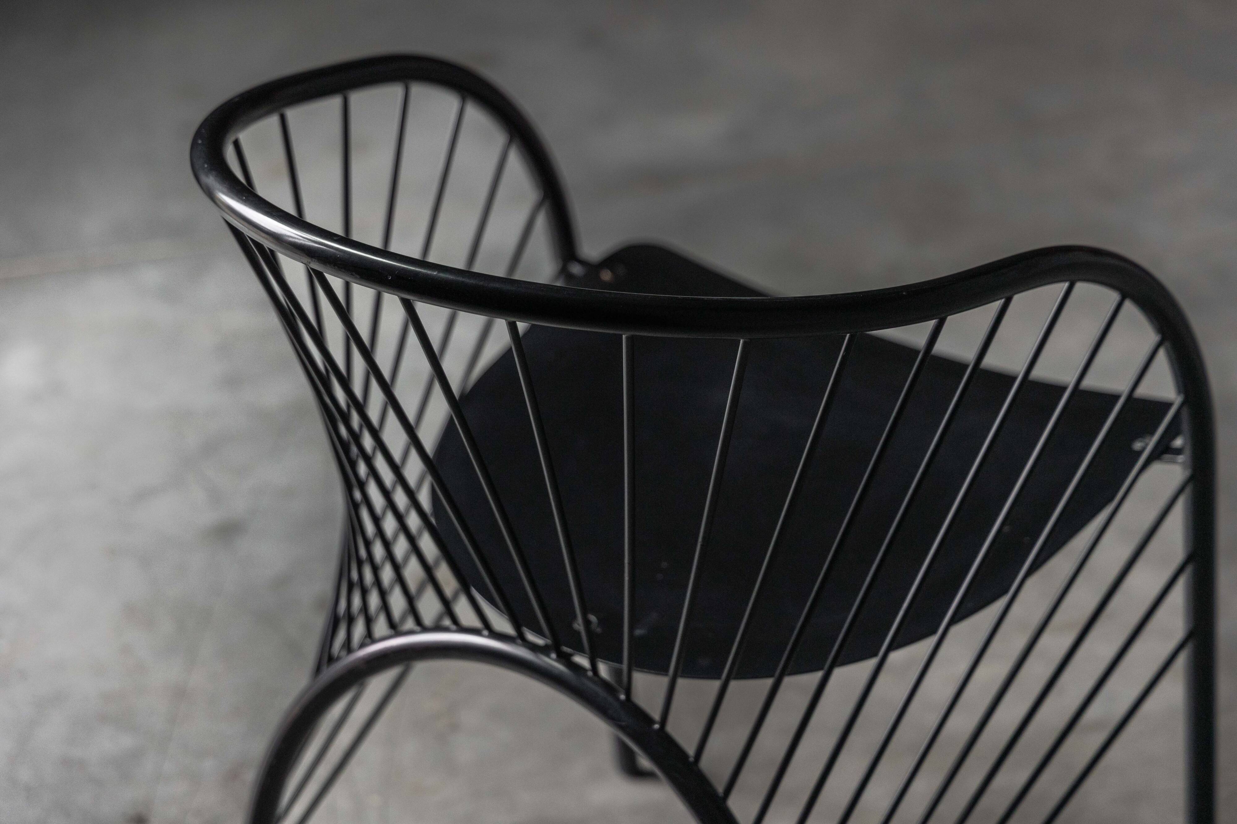 "Lizzie" chairs by Regis Portier for Paolo Pallucco, Italy, 1980s