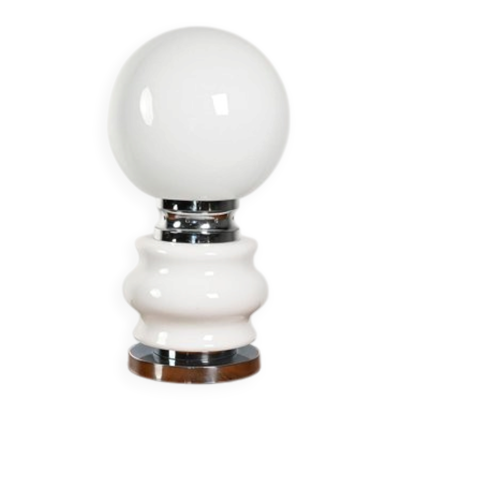 Lampe de table en verre italienne