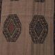 Vintage Turkish hallway rug 42x402 cm