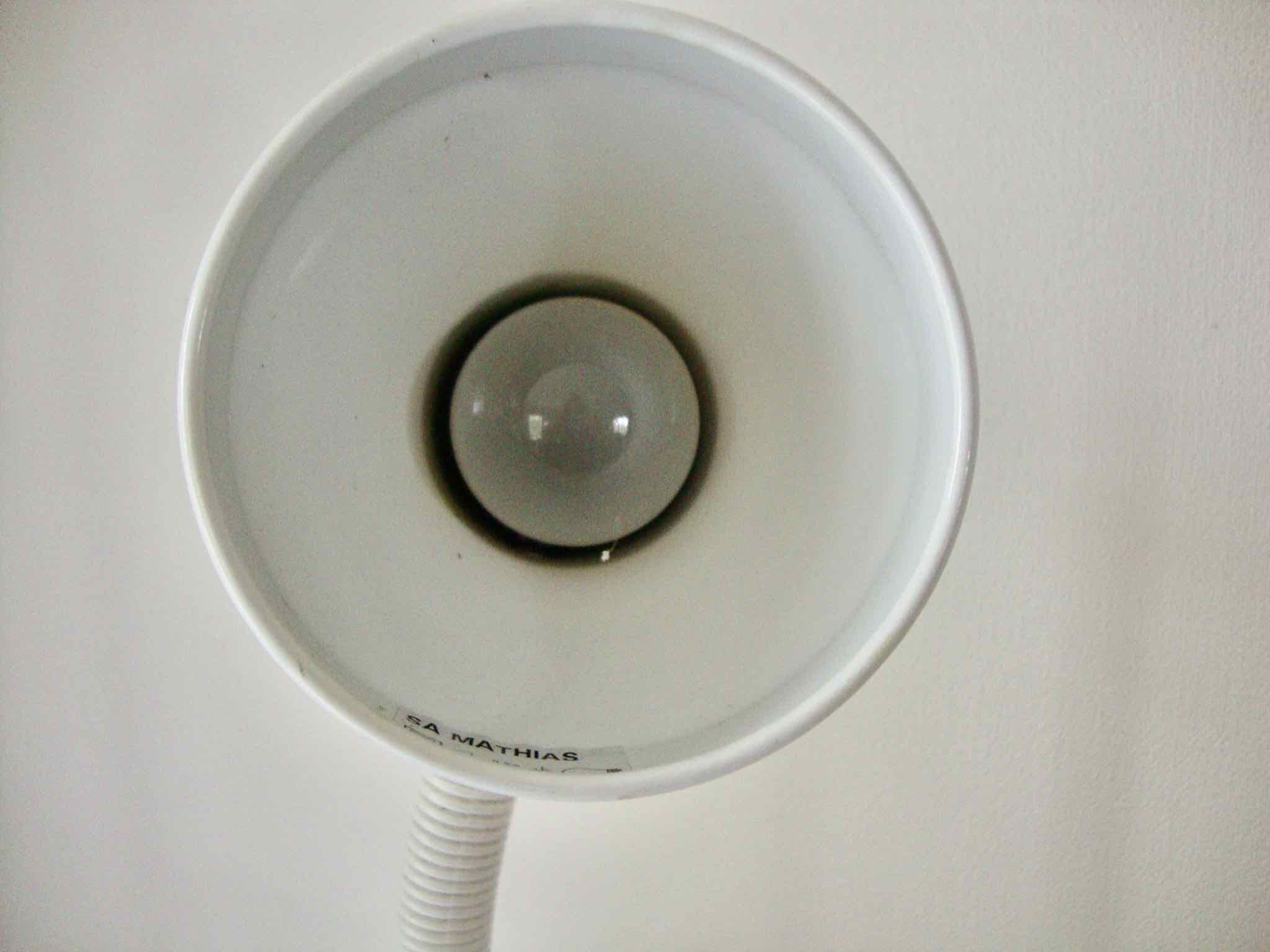 White vintage office lamp