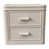 Vintage Rattan, Bamboo Night Stand Off-White, 70/80s