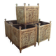 Set of 20th century cast iron planters