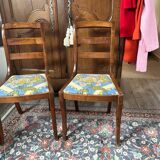 2 chaises en merisier