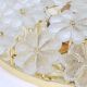 Large flower ceiling light in Murano glass, Ernst Palme, Germany, 1970s