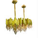 Bd Lumica chandelier in brass, 12 lamps, unique model.