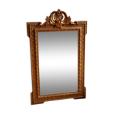 Large mirror old dore stucco on wood 74x120cm