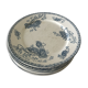 8 assiettes terre de fer Sarreguemines  Royal U&C décor