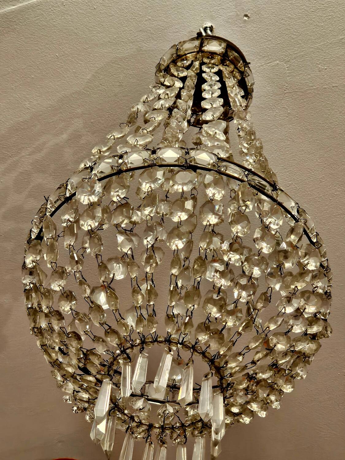 Lustre Montgolfière cristal