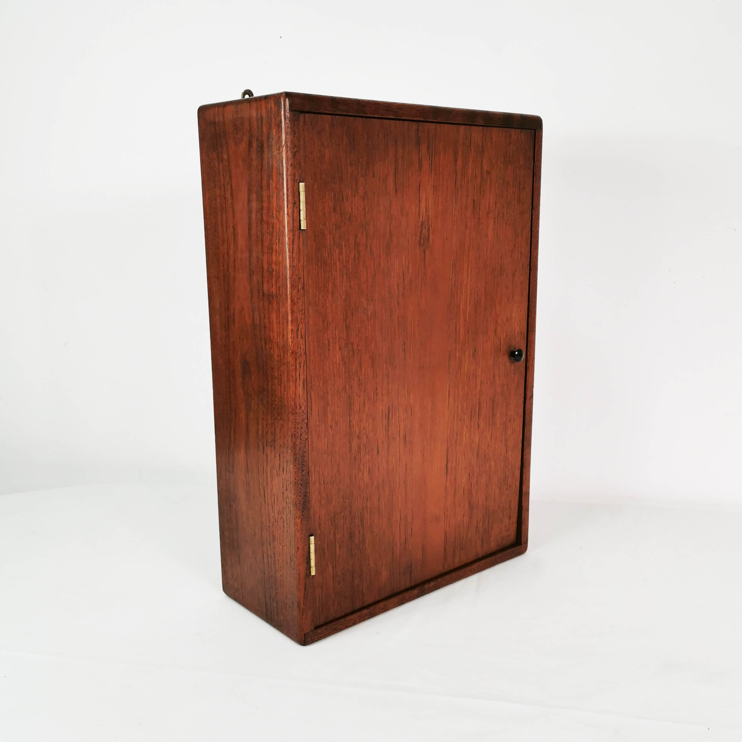 Minimalist teak wall cabinet, Denmark, 1960s