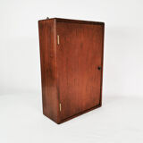 Minimalist teak wall cabinet, Denmark, 1960s