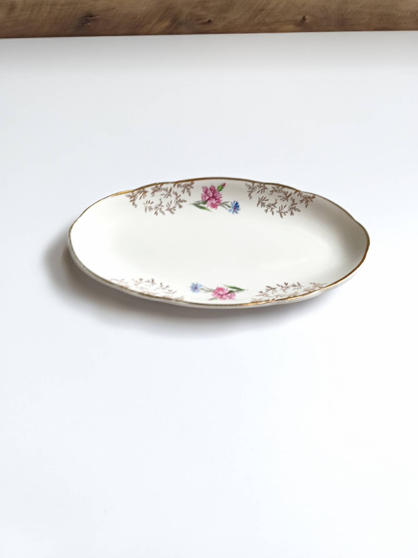 Lot de 2 raviers Sarreguemines modèle Béarn fleurs roses et bleues