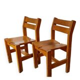 Pair of chairs the arcs Charlotte Perriand