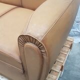 Vintage convertible moustache club sofa