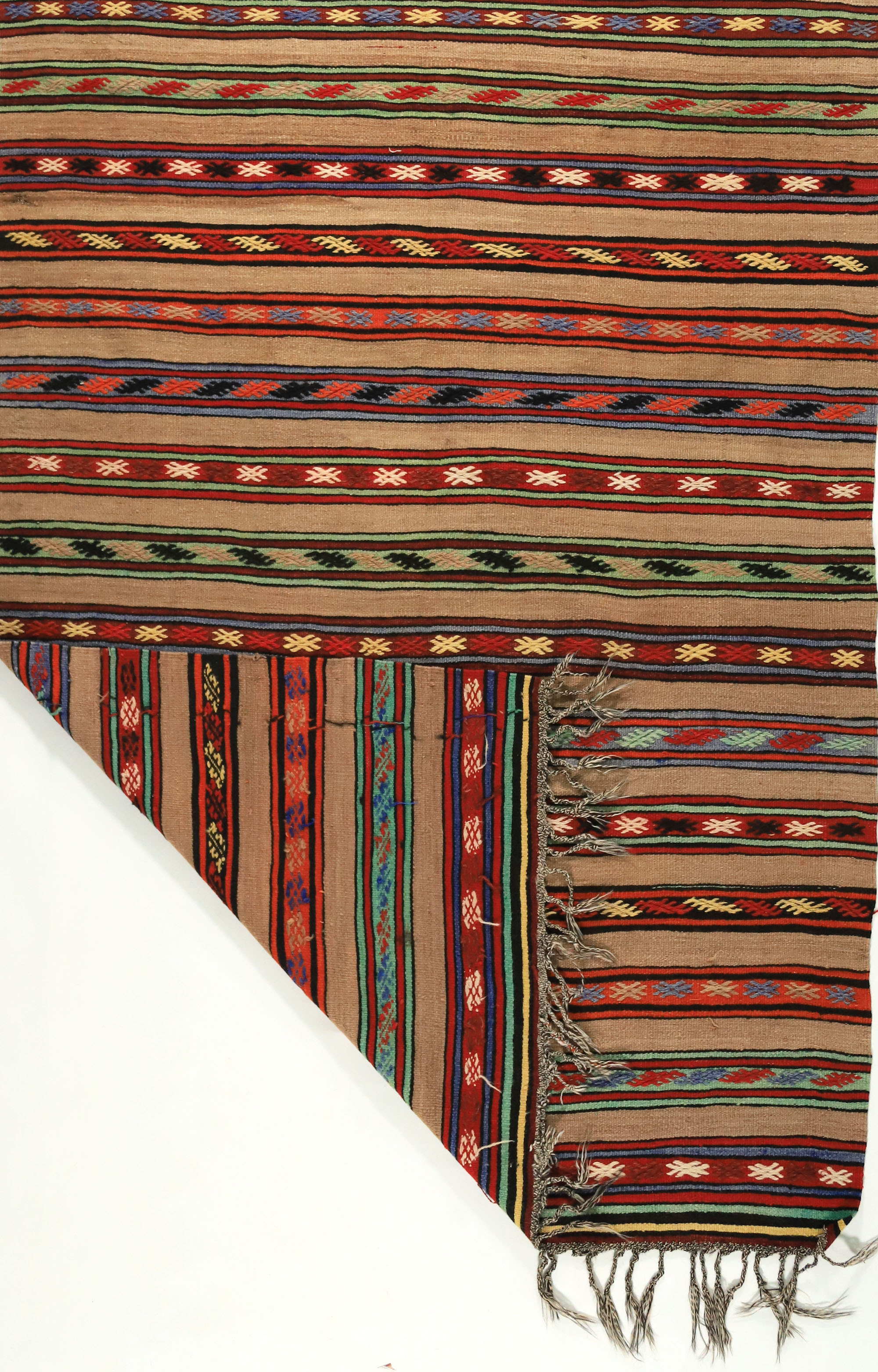 Anatolian handmade kilim rug 241 cm x 146 cm