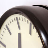 Bakelite railway clock from pragotron, 1950s