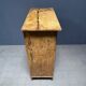 Old marbled ochre yellow French farmhouse cabinet