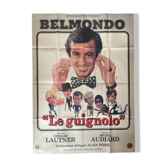 Original cinema poster "Le Guignolo" Jean-Paul Belmondo 120x160cm 1980