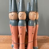 Ancien jeu de quilles en bois, vers 1930