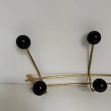 Vintage gold wall coat rack