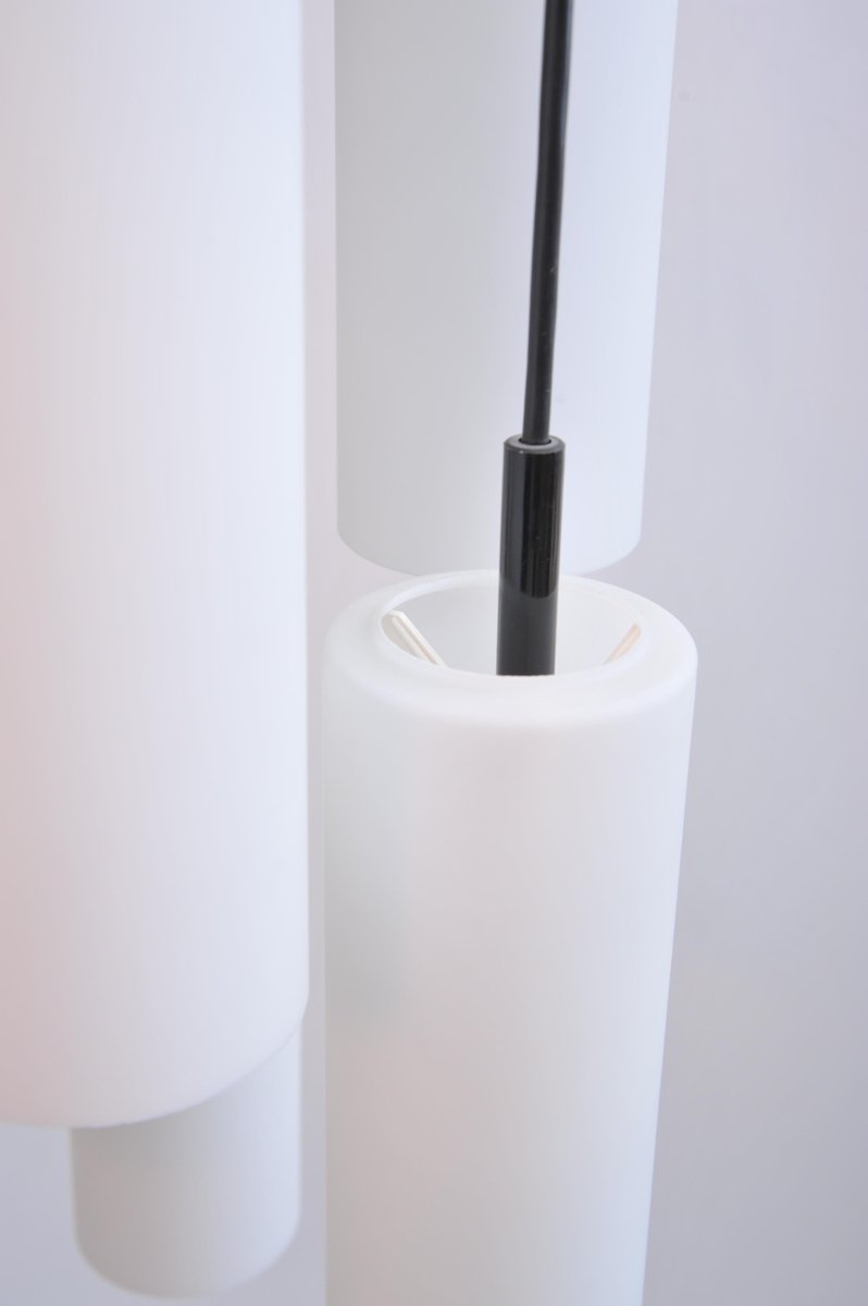 Cascade Ceiling Lamp with 6 Glass Tubes by Staff Leuchten, 1970s