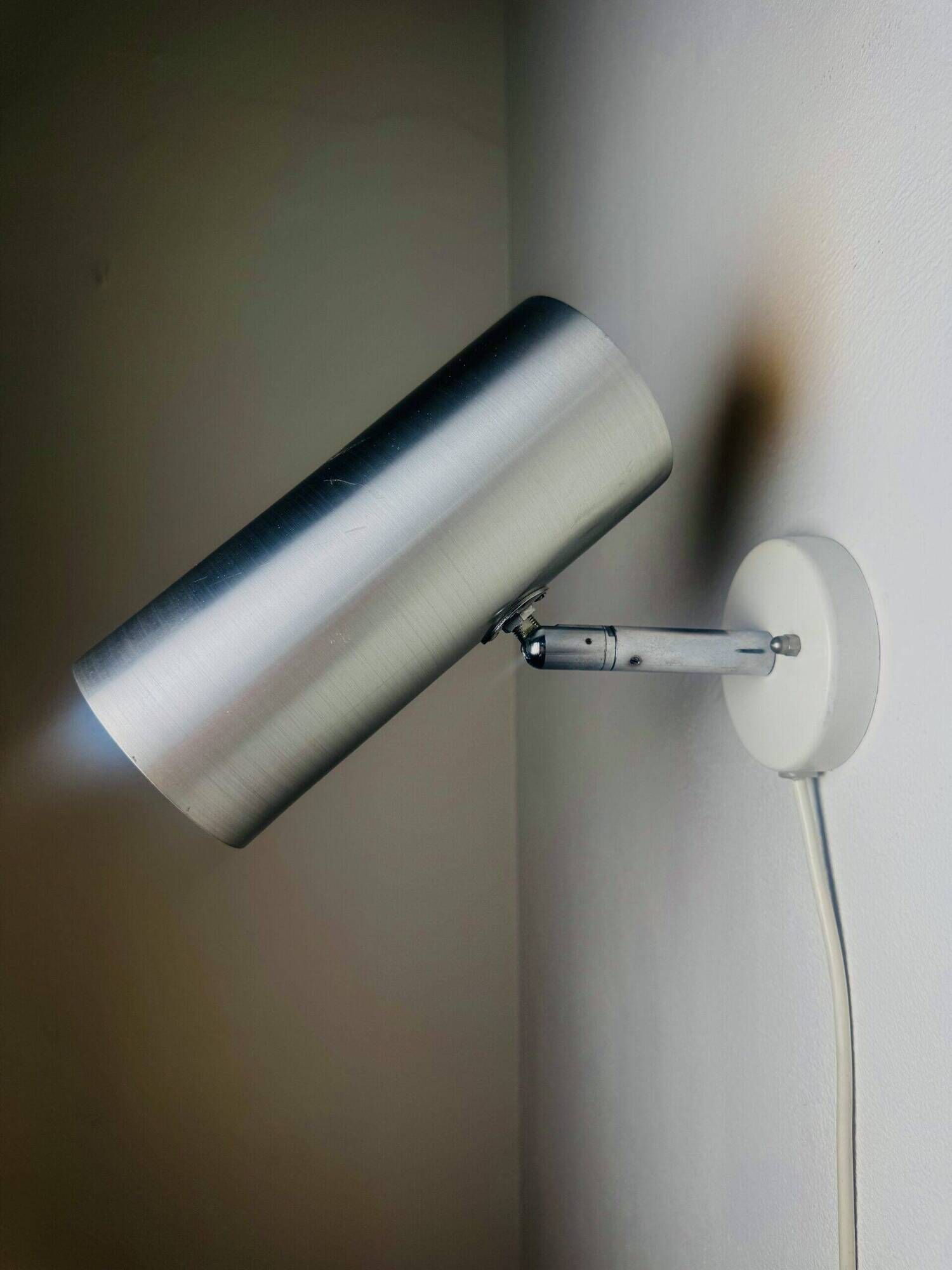 Cylindrical C-1582 Metallic Wall Lamps By Raak Amsterdam, The Netherlands 1960S