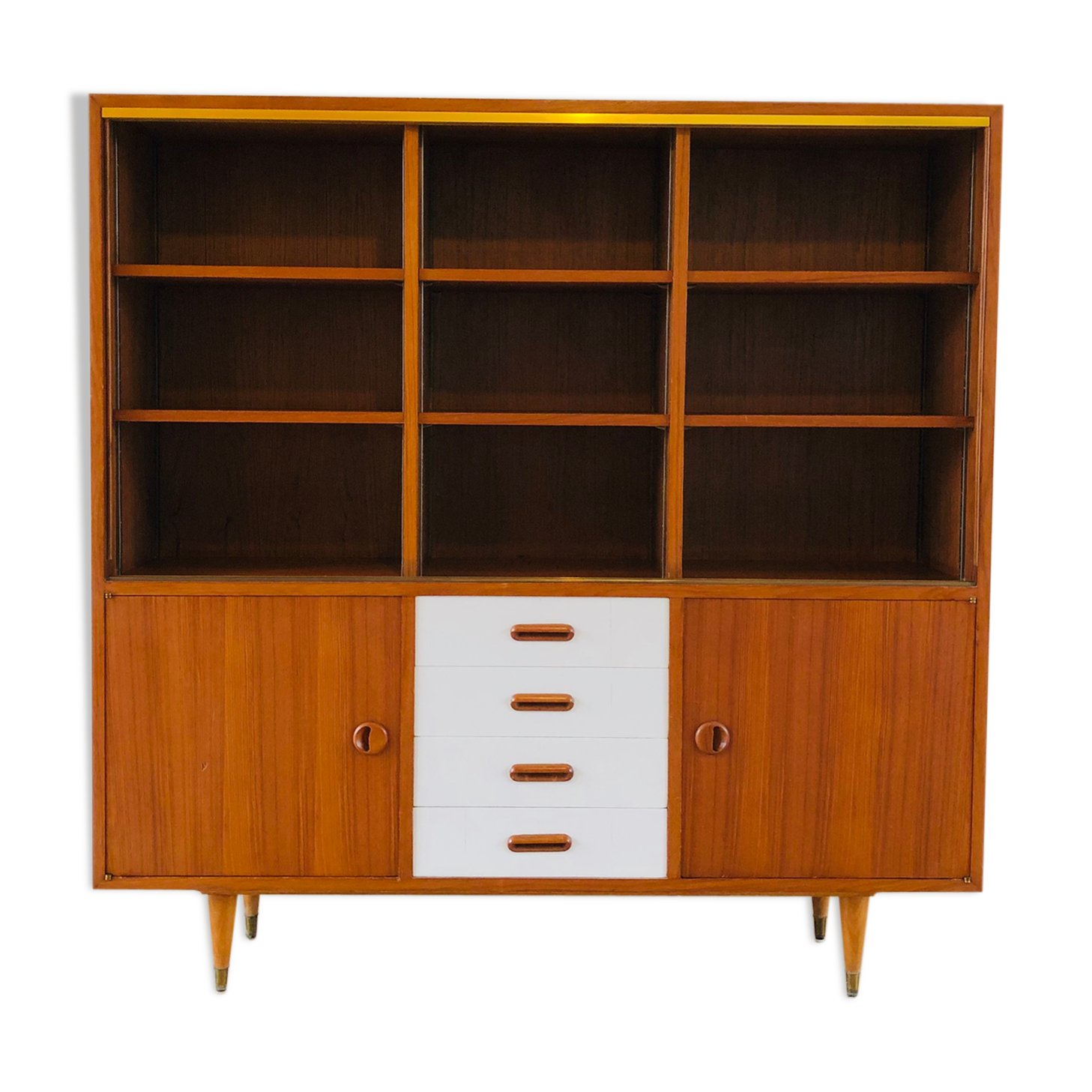 Scandinavian teak library 1960