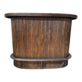 Comptoir de bar en rotin des années 1960