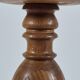 Handmade turned oak column flower stand 1950s