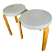 Set of 2 grey Normann Copenhagen stools