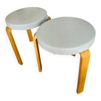 Set of 2 grey Normann Copenhagen stools