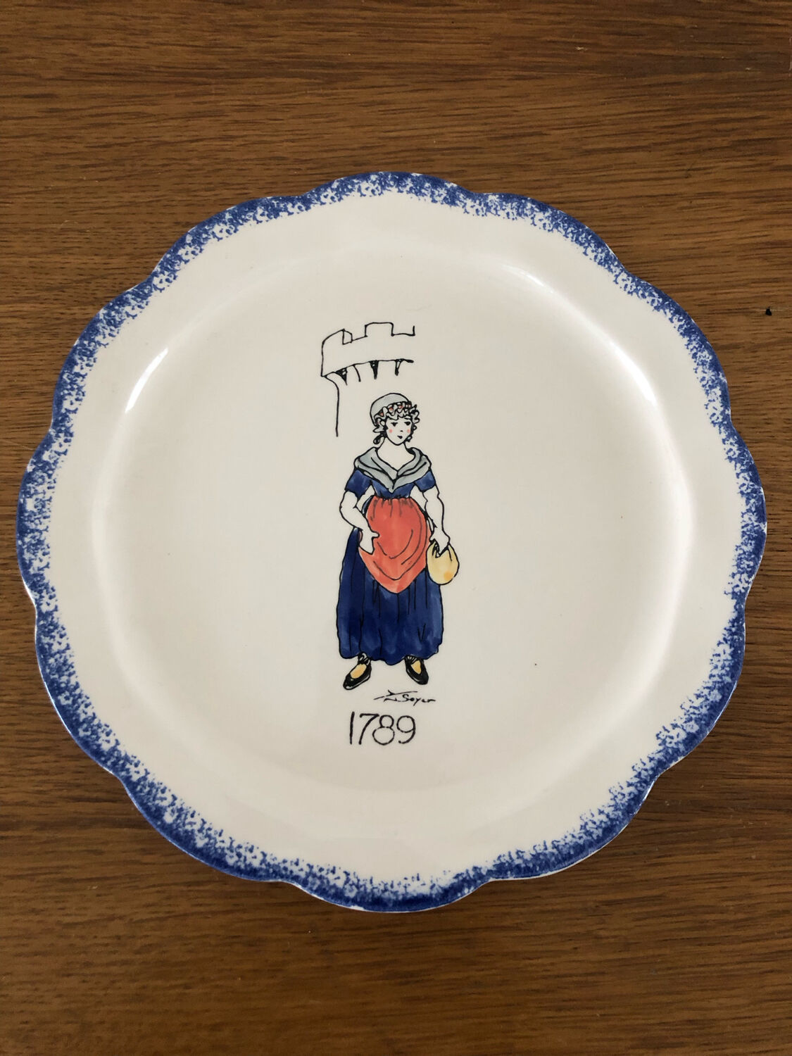 2 assiettes du Bicentenaire de la Révolution