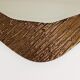 Crystal Art Sculpted Textured Wall Mirror Gold Bronze Mid-Century, Italy, 1960s