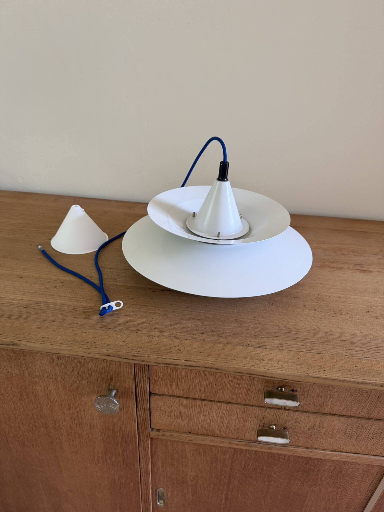 Vintage Knud Christensen pendant - Danish design lamp
