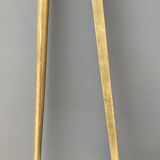 Art-deco wall-mounted coat rack in brass