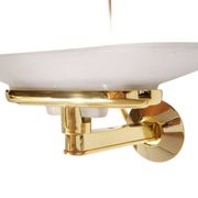 Jill Wall Light – Italian Design Arteluce 1980 – Brass & Opaline Glass