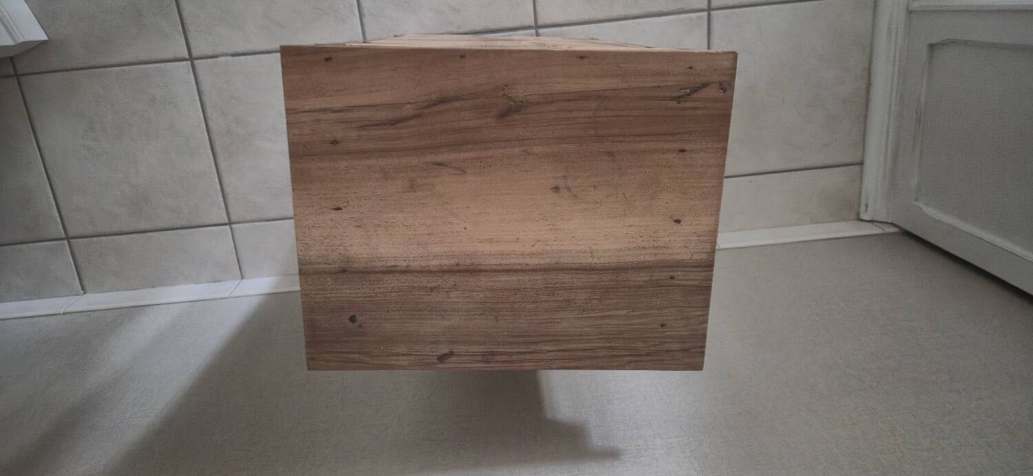 Small solid wood jam jar holder