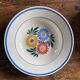 Iron earth plates Blue and pink floral pattern 10 pieces