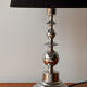 Mid-century Scandinavian sculptural lamp chrome 1970