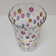 Vintage glass vase by Glasswork Novy Bor 1950's