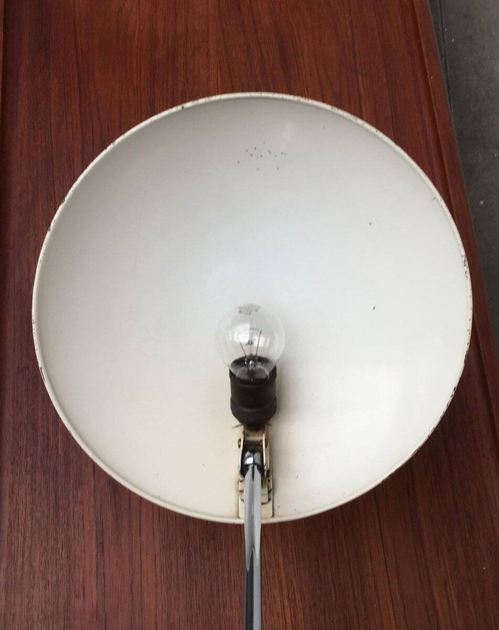 Mid-Century German table lamp model 6761 in metal by Christian Dell for Kaiser Leuchten, 1960s.