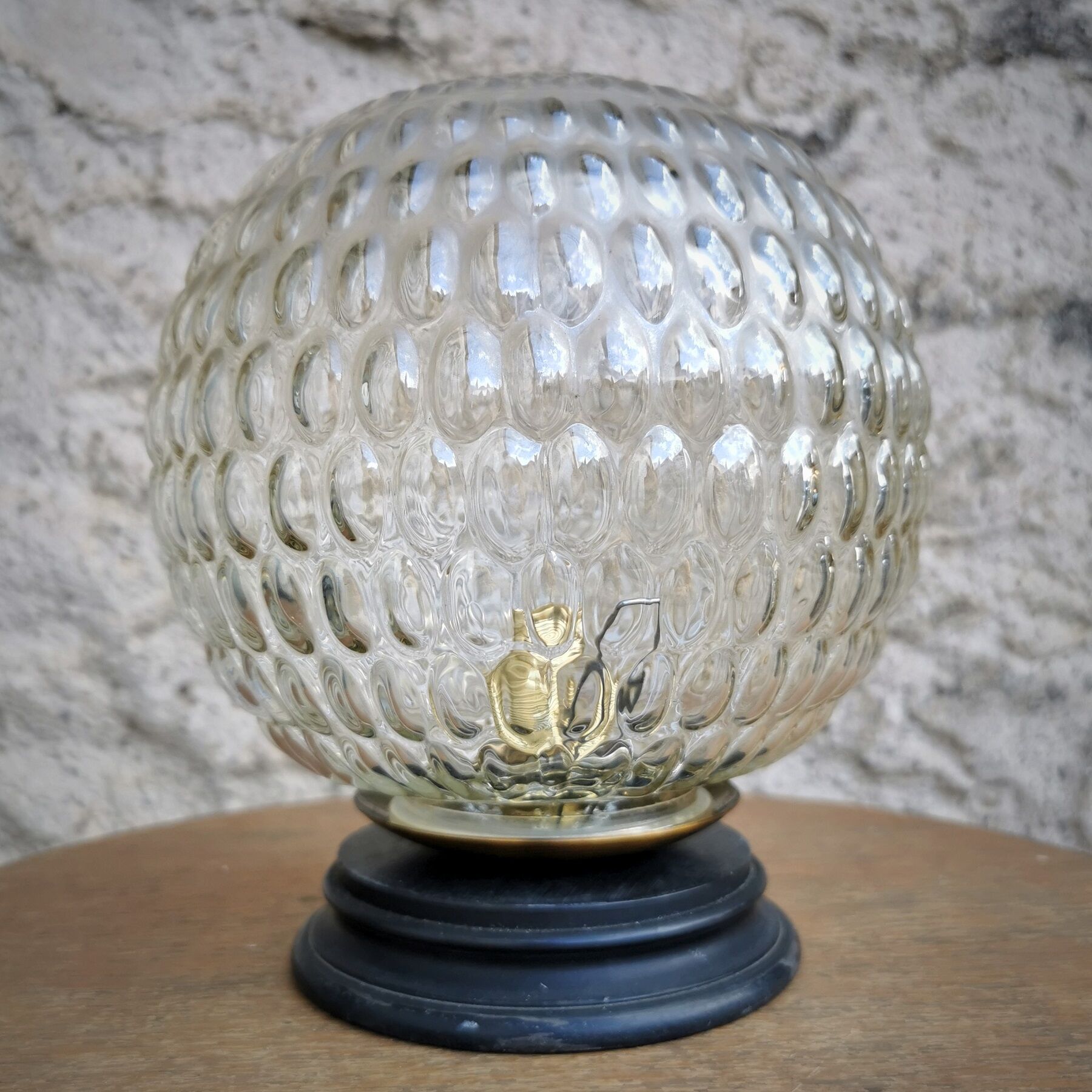 Table lamp, old vintage globe