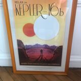 Framed Kepler 16b poster