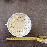 Set of polka dot porcelain cups and plates