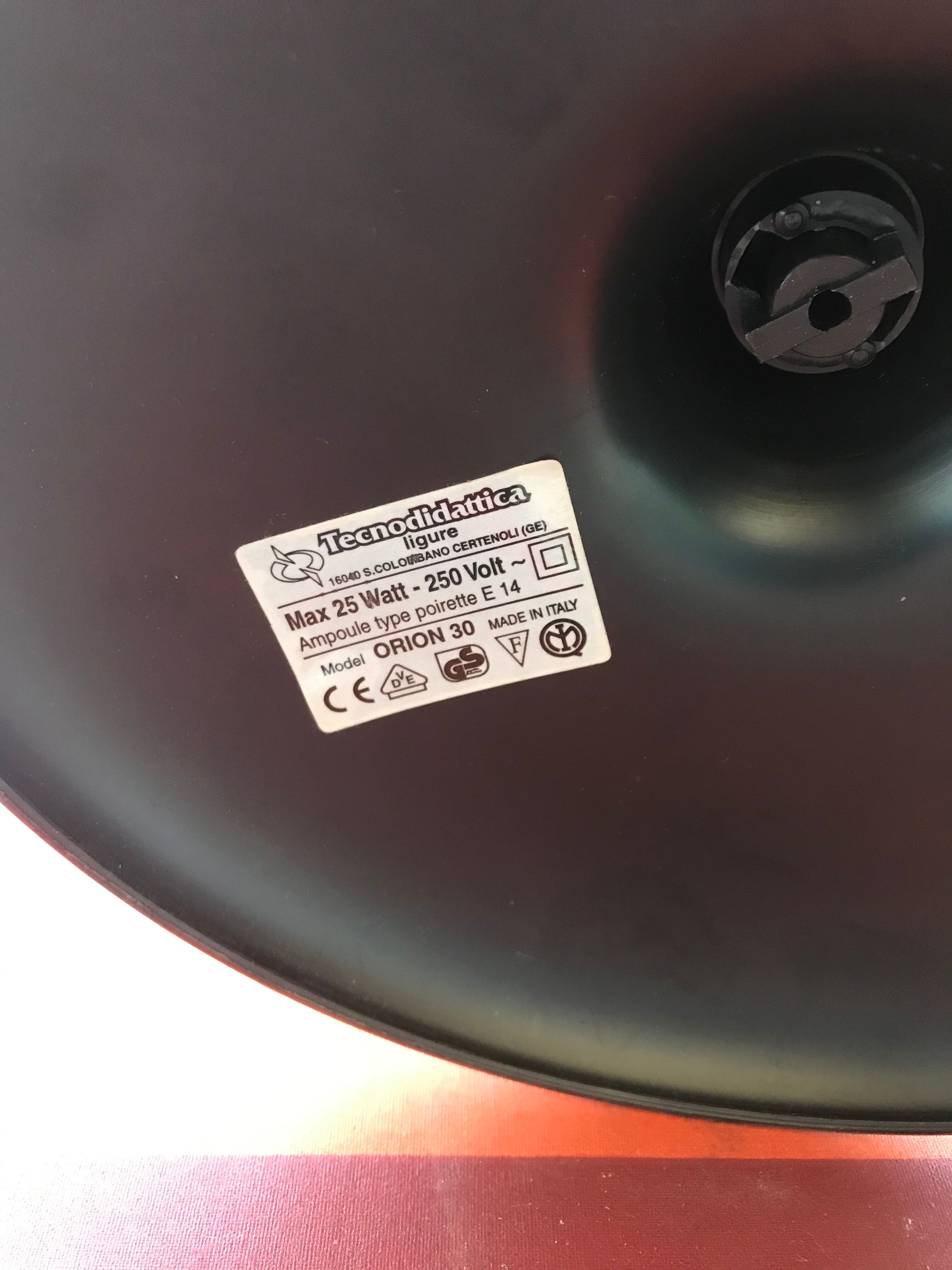 Former earth globe Tecnodidattica Orion 30 made in Italy vintage