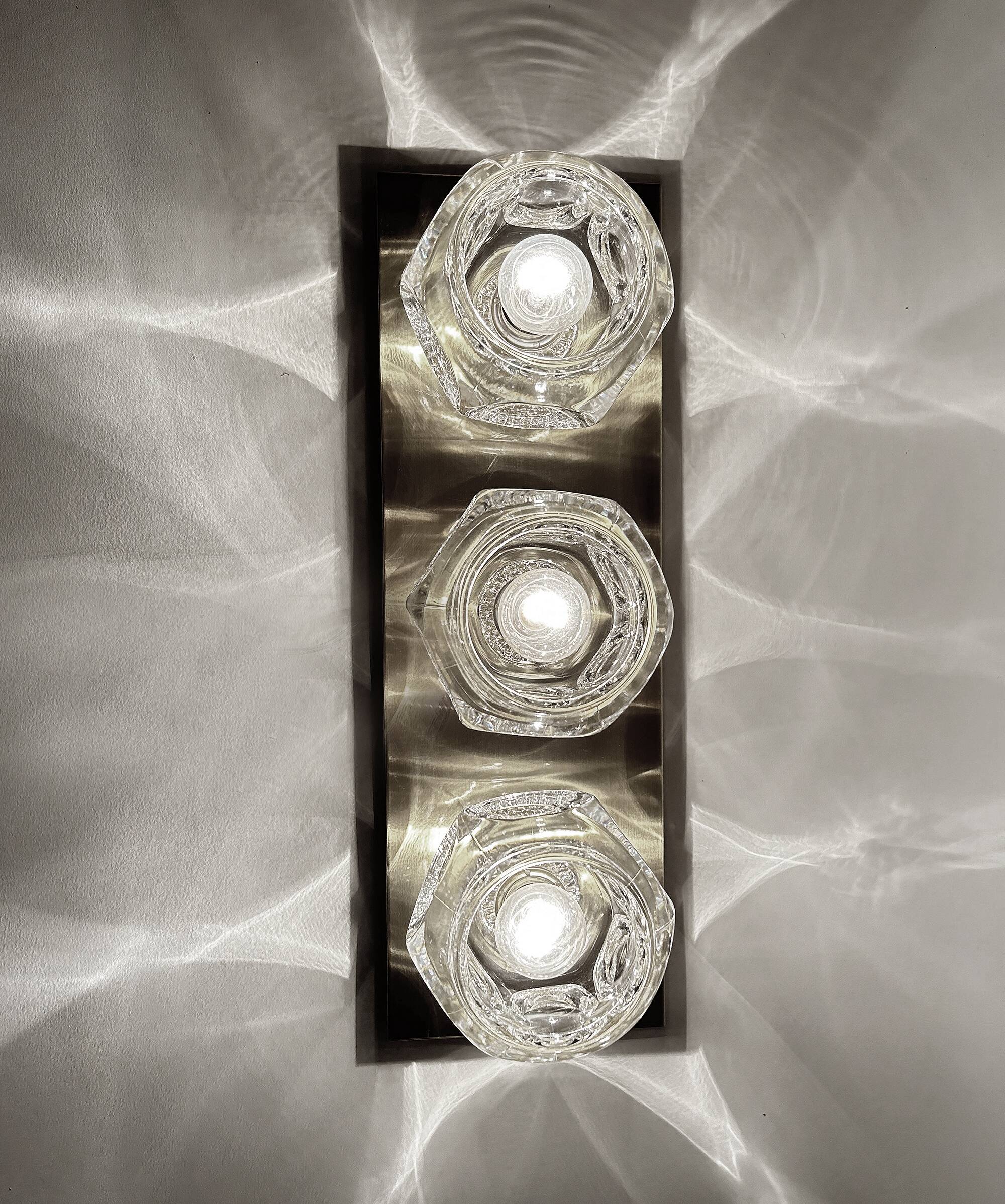 Pair of XXL Vintage Space Age Wall Lights