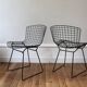Pair of vintage Bertoia Wire chairs